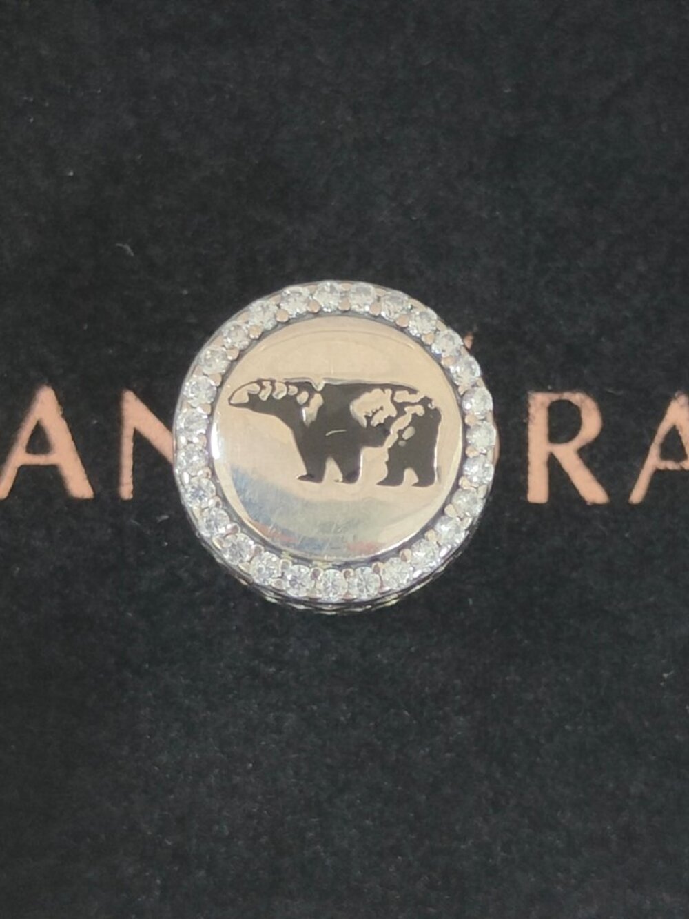Pandora Banff Canada Exclusive Bead Charm Button S925 Silver Pendant with box